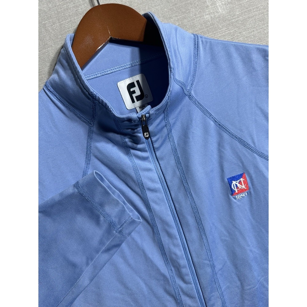 Footjoy FJ Golf Jacket Light Blue Full Zip  Performance Stretch Women's Large